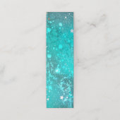 Munt Turquoise Folie Achtergrond Afsprakenkaart (Buitenkant ongevouwen)