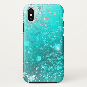 Munt Turquoise Folie Achtergrond iPhone XS Hoesje
