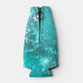 Munt Turquoise Folie Achtergrond Flesjeskoeler (Achterkant)