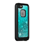 Munt Turquoise Folie Achtergrond LifeProof iPhone Hoesje (Achterkant / rechts)