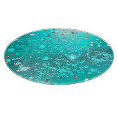 Munt Turquoise Folie Achtergrond Snijplank (Hoek)