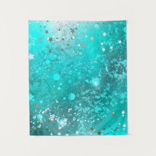 Munt Turquoise Folie Achtergrond Wandkleed