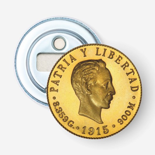 munt van Jose Marti (1915) Button Flesopener (Voorkant)