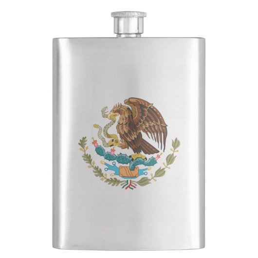 Munt van Wapens Mexico - Vlag van Mexico Flacon (Voorkant)