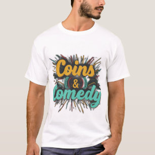 Munten en komedie t-shirt