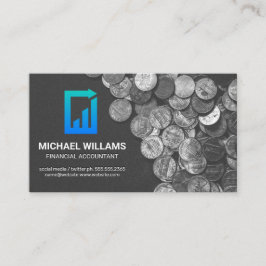 Munten | Financieel Papier Logo Visitekaartje