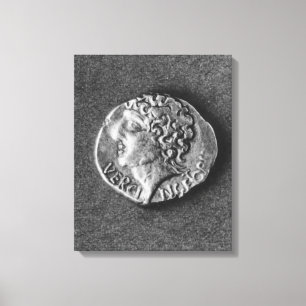 Munten met de beeltenis van de Vercingetorix Canvas Afdruk