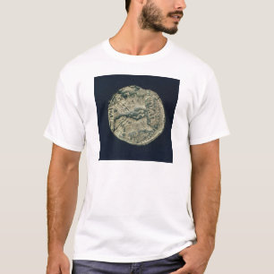 munten met de hoofden van Julius Caesar en Augustu T-shirt