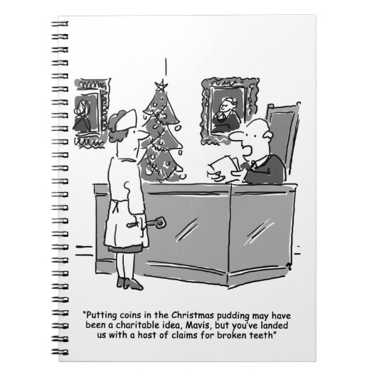 Munten uit de kerstperiode - legaal notitieboek (Voorkant)