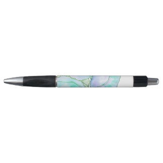 Muntgroen Lavendel Aquarel Botanische Bladeren Pen