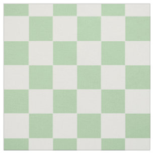 Muntgroen wit geruit geruit dambordruit gingham  stof