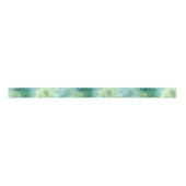 Muntgroene Abstracte Kerst Lint (Voorkant)