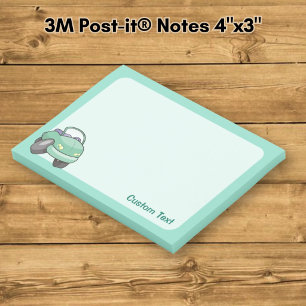 Muntgroene Cartoon Auto Post-it® Notes
