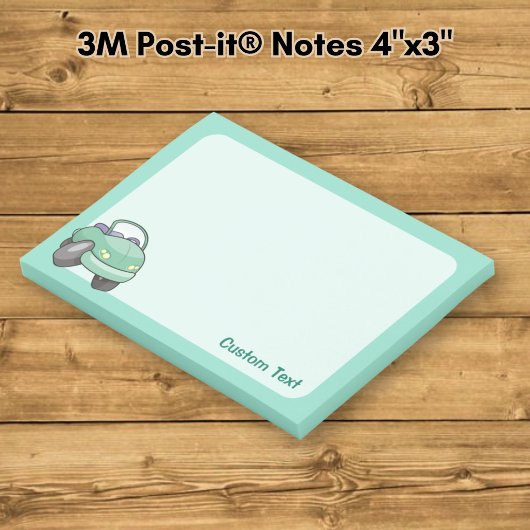 Muntgroene Cartoon Auto Post-it® Notes