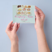 muntgroene dessertkoekjes snoep chocolade flyer (Hand)