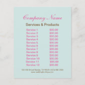 muntgroene dessertkoekjes snoep chocolade flyer (Achterkant)