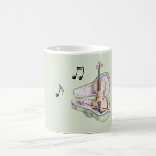 Muntgroene Lavendel Viool Koffiemok