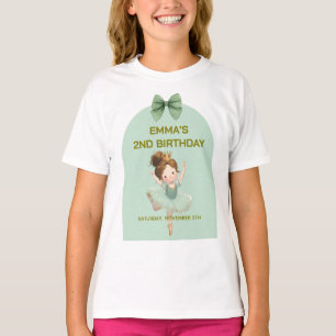 Muntgroene Little Princess Bal T-Shirt