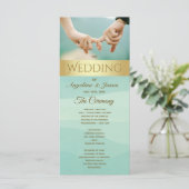 Muntkleurige Trouwprogramma Foto Programma (Staand voorkant)