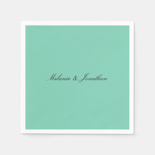 muntpastel servet (Voorkant)