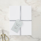 Muntwit Vrede Liefde Kerstmis Cadeaulabel (Met Touw)