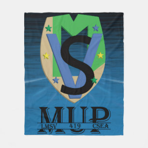 Mup Line Logo Dekbed Fleece Deken