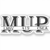 Mup-sticker Sticker (Voorkant)