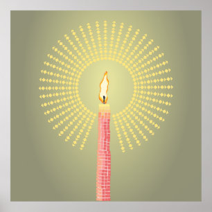 mur à poster abstrait