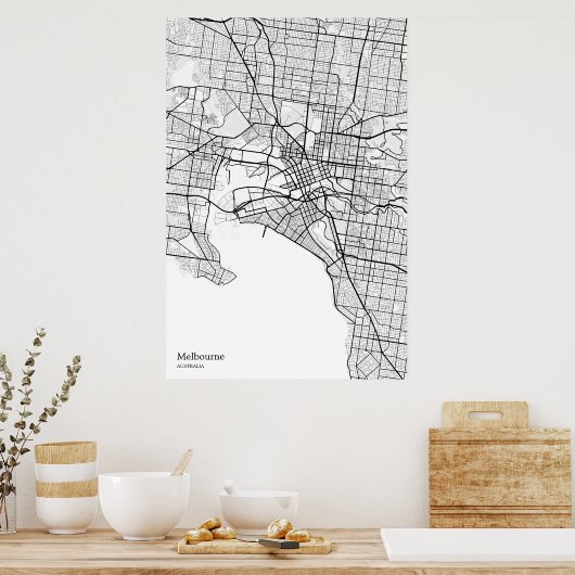 Mur à poster de Melbourne AU (Cuisine)
