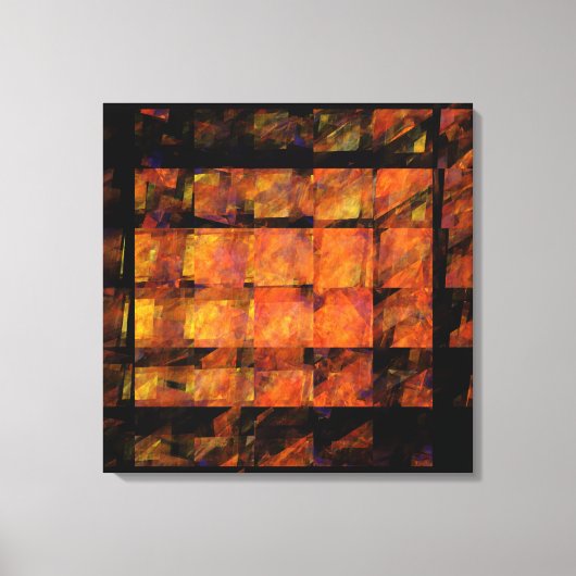 Mur Abstrait Art enveloppé toile Impression (Recto)