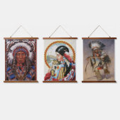 Mur amérindien accroché à la tapisserie Ensemble d (Tripler)