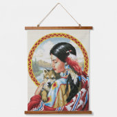 Mur amérindien accroché à la tapisserie Ensemble d (Recto 2)