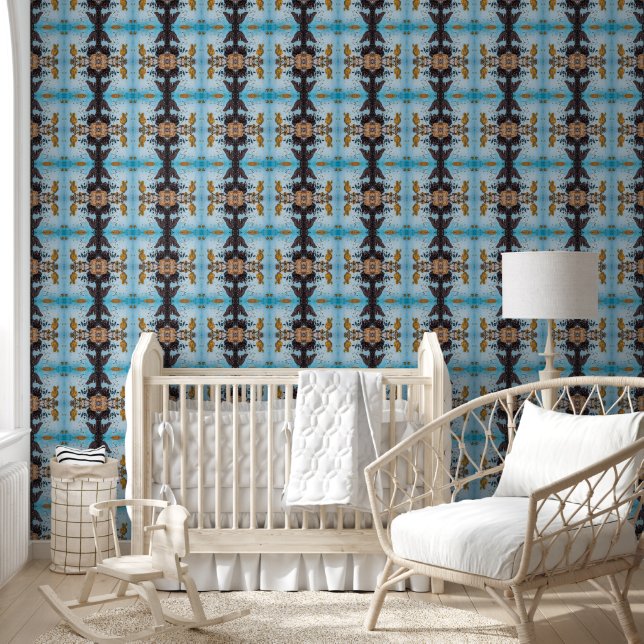 Mur bleu clair ancien petit (Enfants)