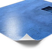 Mur bleu - Impression photo (Coin)