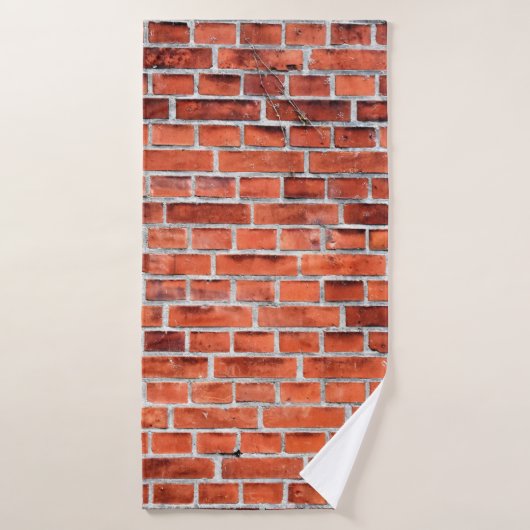 Mur Brown en brique (Serviette de bain)