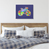 mur coloré de déco de vélo (Insitu(Chambre))