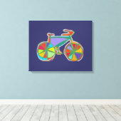 mur coloré de déco de vélo (Insitu (Plancher de Bois))
