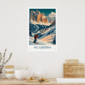 Mur d'art de Val Gardena - Impression de ski - Ita (Cuisine)