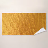 Mur de béton couleur or textureabstrait, antique, (Serviette de bain)