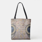 Mur de briques et sac fourre-tout à fenêtres (Dos)
