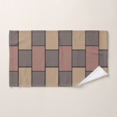 Mur de briques gris pêche rose (Serviette à main)