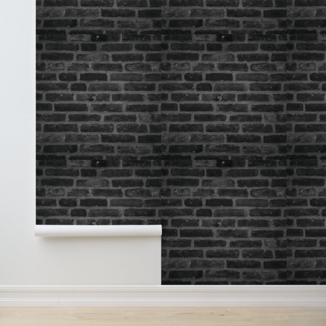 Mur de briques grises charbon abstrait (Application)