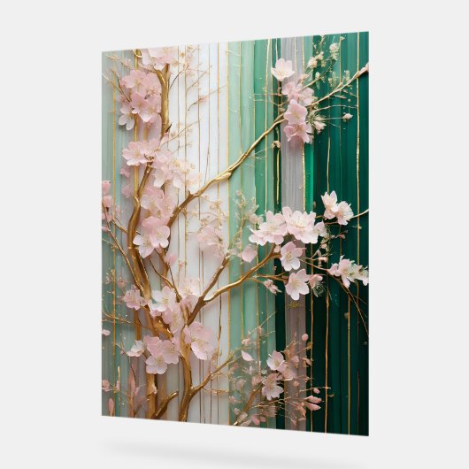 Mur de fleurs de cerisiers (Angle)