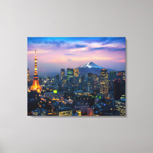 Mur de toile Art-Tokyo Cityscape