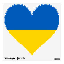 Mur Decals avec drapeau d'Ukraine