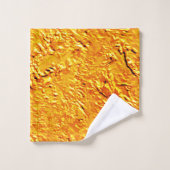 Mur défectueux avec texture jaune et orange (Gant de toilette)