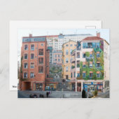 Mur des Canuts - Mur peint - Lyon Briefkaart (Voorkant / Achterkant)