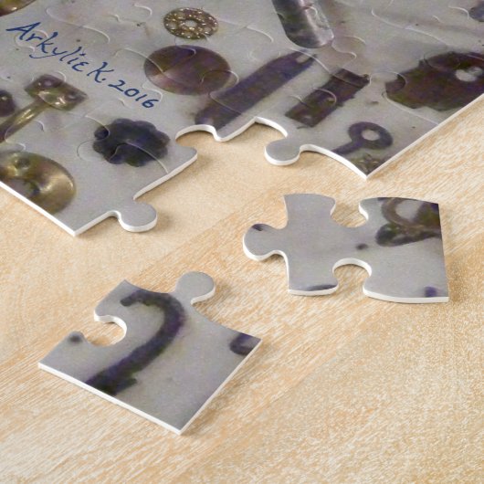 Mur des clés contestant le puzzle (Côté)