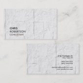 Mur en brique gris tendance Carte de visite attray (Devant / Derrière)