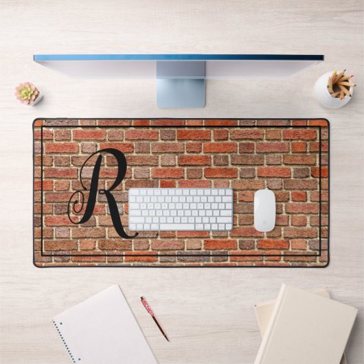 Mur en brique monogramme (Bureau 1)